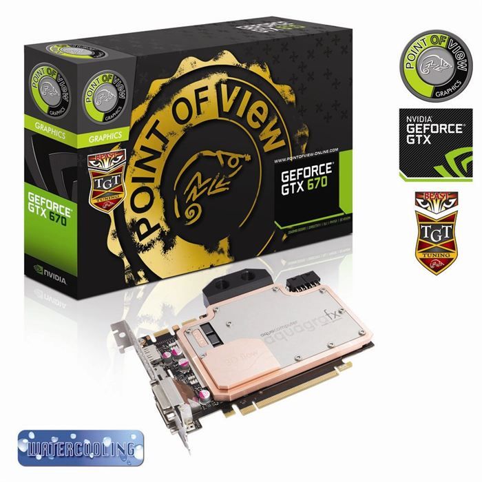 POV TGT GTX670 2Go GDDR5 Beast Watercooling   Achat / Vente CARTE