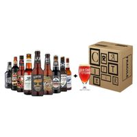 BIÈRE Box UK 9 bouteilles de bières 33 cl + 1 verre BIÈRE Box UK 9 bouteilles de bières 33 cl + 1 verre