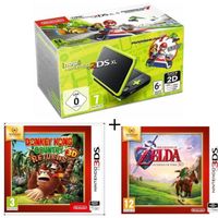 CONSOLE NEW 2DS XL New 2DS XL Noir/Citron Vert + Donkey Kong Country CONSOLE NEW 2DS XL New 2DS XL Noir/Citron Vert + Donkey Kong Country