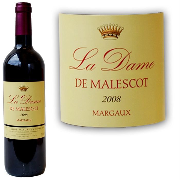 2008   Achat / Vente VIN ROUGE La Dame de Malescot 2008  