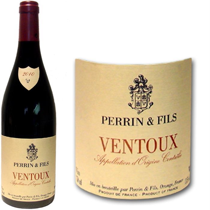 du Ventoux   Millésime 2010   Vin rouge   Vendu à lunité   75cl