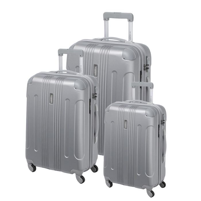 JEAN LOUIS SCHERRER 3 valises trolley JERU Argent   Achat / Vente SET