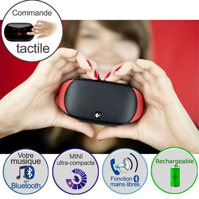 Logitech Mini Boombox Red   Achat / Vente ENCEINTES PC Logitech Mini