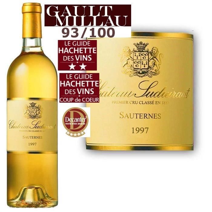 Château Suduiraut 1997   Achat / Vente VIN BLANC Suduiraut 1997