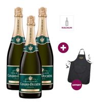 CHAMPAGNE 3 Magnums C.Duchêne Authentic Brut =Tablier OFFERT CHAMPAGNE 3 Magnums C.Duchêne Authentic Brut =Tablier OFFERT