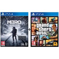 JEU PS4 Pack 2 jeux PS4 : Metro Exodus + GTA V JEU PS4 Pack 2 jeux PS4 : Metro Exodus + GTA V