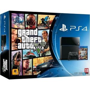 CONSOLE PS4 PS4 500 Go Noire + GTA V
