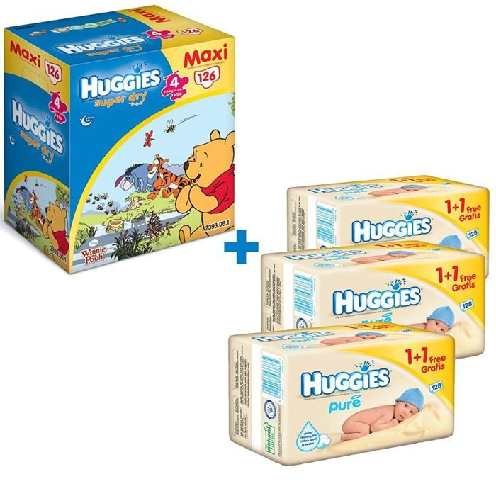 HUGGIES Pack lingettes+couches   Achat / Vente COUCHE   LANGE