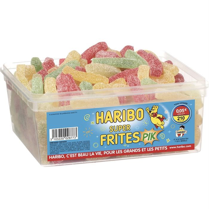 Haribo Super Frites 210 pièces   Achat / Vente CONFISERIE DE SUCRE