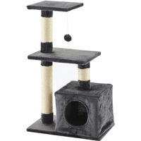 ARBRE À CHAT Arbre à chat Peanut - 50x30x80cm - Gris ARBRE À CHAT Arbre à chat Peanut - 50x30x80cm - Gris