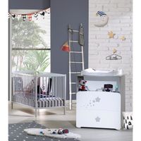 CHAMBRE COMPLÈTE BÉBÉ BABY PRICE New Nao Duo Lit Barreaux 60 x 120 cm + CHAMBRE COMPLÈTE BÉBÉ BABY PRICE New Nao Duo Lit Barreaux 60 x 120 cm +