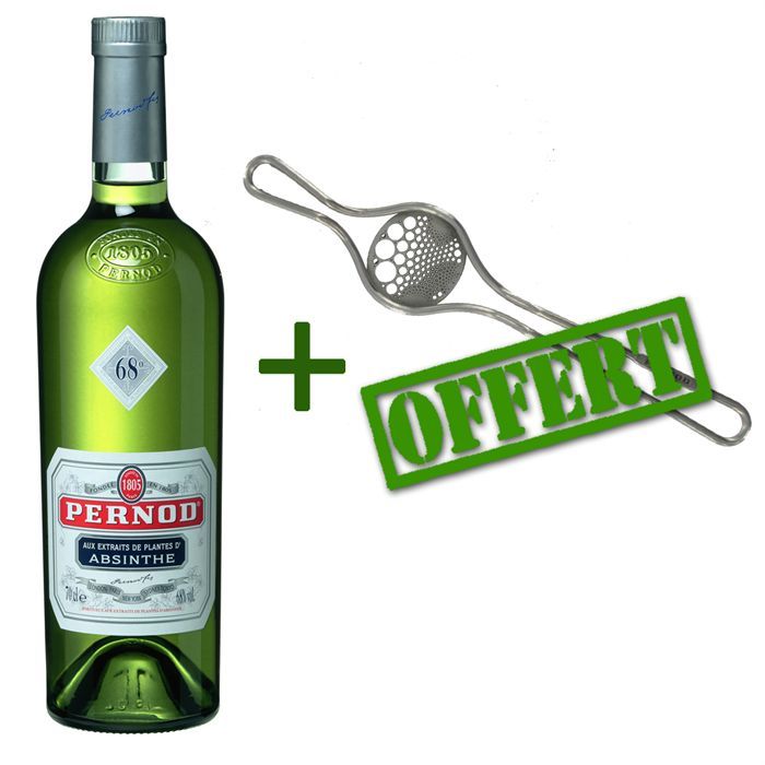 Absinthe Pernod 68° (70cl) + cuillère offerte   Achat / Vente