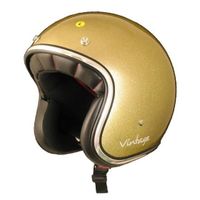 CASQUE MOTO SCOOTER AMX Casque Jet Vintage Or Pailleté CASQUE MOTO SCOOTER AMX Casque Jet Vintage Or Pailleté