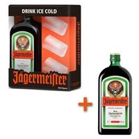 LIQUEUR Jagermeister 70cl Coffret 3 verres + 1 bouteille LIQUEUR Jagermeister 70cl Coffret 3 verres + 1 bouteille