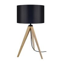 LAMPE A POSER IDUN Lampe à poser en bois naturel - Ø30 x H.56 cm LAMPE A POSER IDUN Lampe à poser en bois naturel - Ø30 x H.56 cm