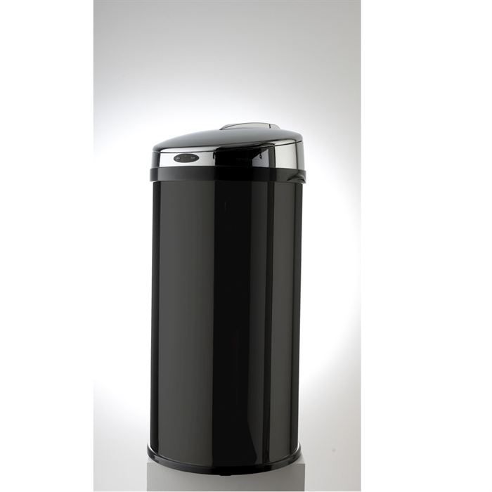 POUBELLE   CORBEILLE Poubelle STREAM 56 L inox automatique corps noir