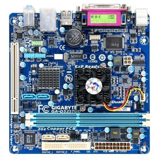 Carte mère socket ATOM D525   Chipset Intel NM10 intégré   2 slots