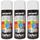 NESPOLI Lot de 3 aérosols peinture professionnelle