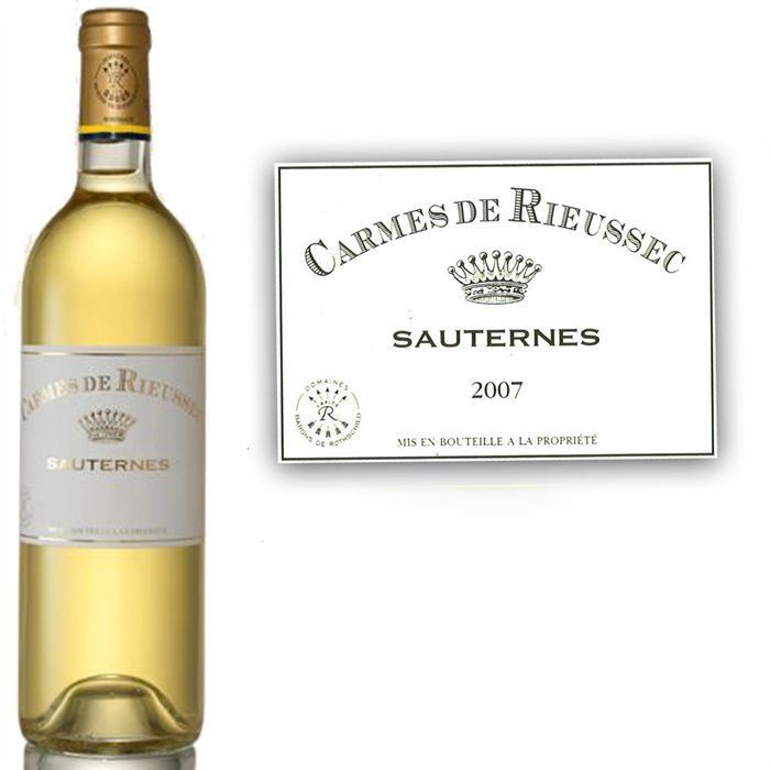 2007   Achat / Vente VIN BLANC Les Carmes de Rieussec 2007  