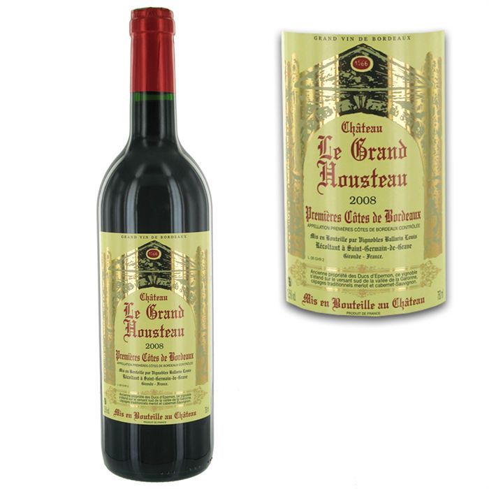 2008   Achat / Vente VIN ROUGE Château Le Grand Housteau 2008