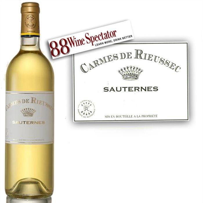 Les Carmes de Rieussec Sauternes 2009   Achat / Vente VIN BLANC Les