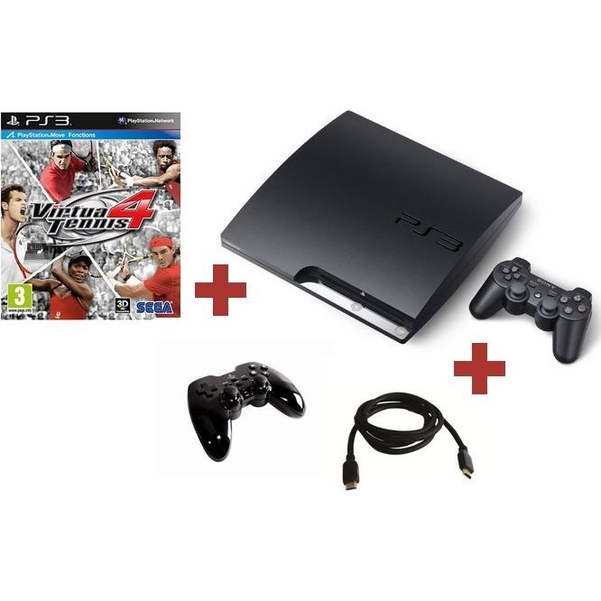 CONSOLE PS3 320 Go + MANETTE + VIRTUA TENNIS 4   Achat / Vente