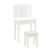 COIFFEUSE LILOU Coiffeuse classique blanc - L 75 cm COIFFEUSE LILOU Coiffeuse classique blanc - L 75 cm