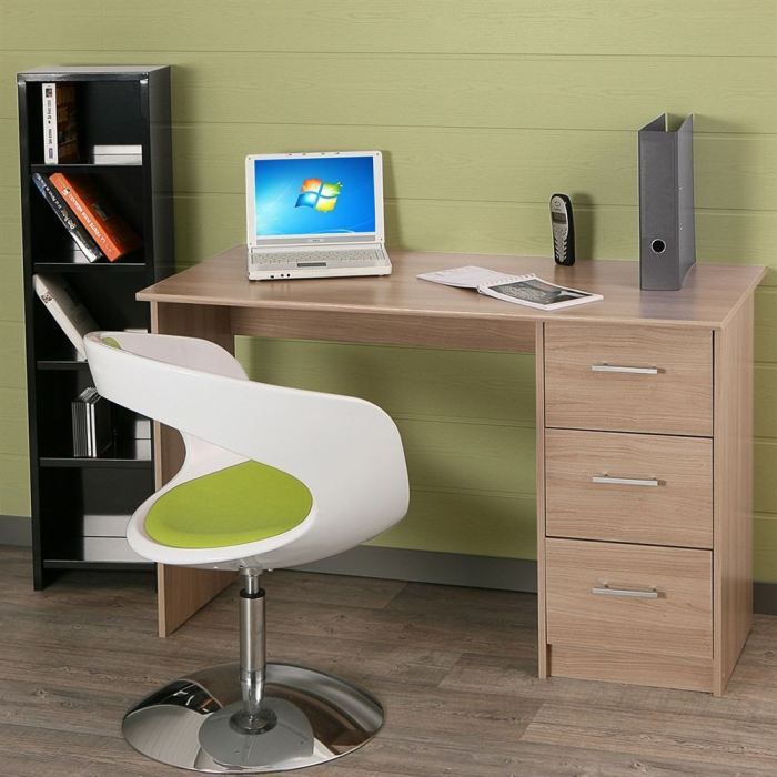 ESSENTIELLE Bureau classique bruges - L 121 cm - Achat / Vente bureau