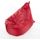 Pouf géant imperméable JAVA - 110x130 cm - Rouge