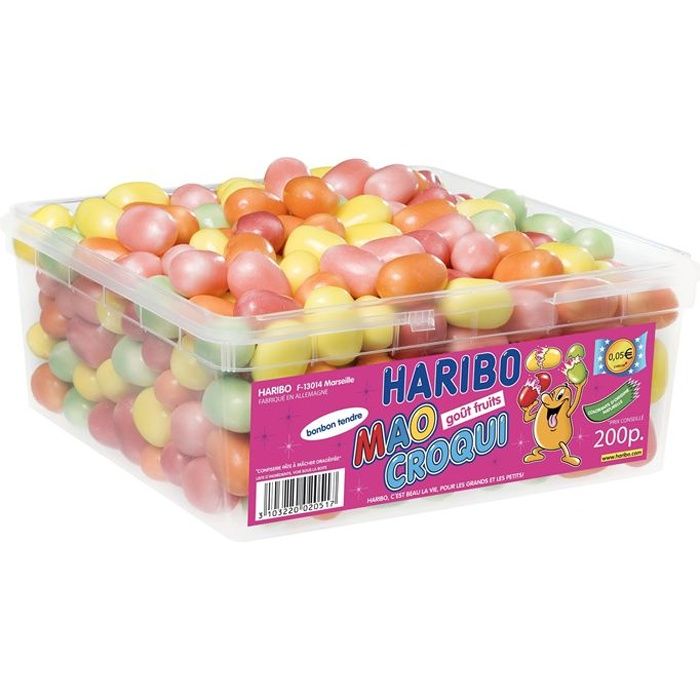 HARIBO Moa Croqui Fruits 200 pièces (x1) Achat / Vente confiserie de