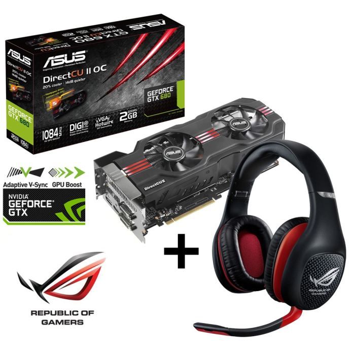 Asus GTX680 2Go + Vulcan ANC ROG   Achat / Vente CARTE GRAPHIQUE Asus