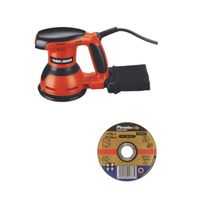 PONCEUSE - POLISSEUSE BLACK & DECKER Ponceuse excentrique 125 mm 260W + PONCEUSE - POLISSEUSE BLACK & DECKER Ponceuse excentrique 125 mm 260W +