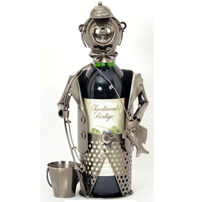 Porte Bouteille Métal Décor Tracteur Gamme Forgeron