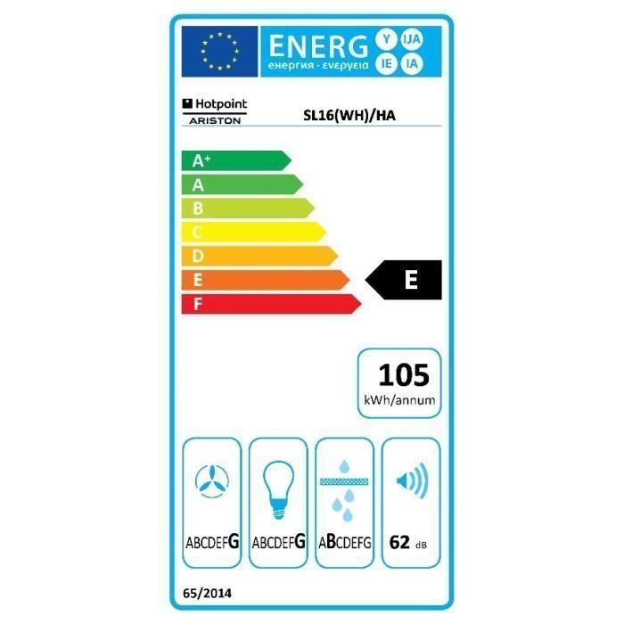  SL 16 (WH)/HA Hotte visière - Evacuation1
