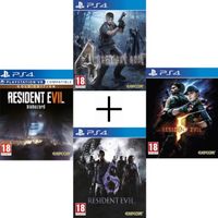 JEU PS4 Pack jeux Resident Evil 4, 5, 6 et 7 sur PS4 JEU PS4 Pack jeux Resident Evil 4, 5, 6 et 7 sur PS4