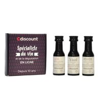 COFFRET CADEAU VIN Coffret 3 Vinottes de "3ème Vin Rouge" de 2 cl + B COFFRET CADEAU VIN Coffret 3 Vinottes de "3ème Vin Rouge" de 2 cl + B