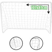 MINI-CAGE DE FOOTBALL BUMBER But de football - L 107 x 87 cm - Blanc MINI-CAGE DE FOOTBALL BUMBER But de football - L 107 x 87 cm - Blanc