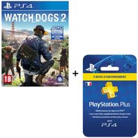 PACK ACCESSOIRE Watch Dogs 2 + Abonnement PlayStation Plus 3 mois PACK ACCESSOIRE Watch Dogs 2 + Abonnement PlayStation Plus 3 mois