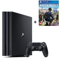 CONSOLE PS4 PS4 Pro Noire 1 To + Watch Dogs 2 CONSOLE PS4 PS4 Pro Noire 1 To + Watch Dogs 2