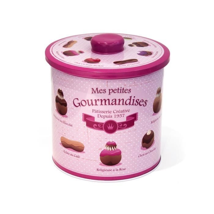 Lot De 2 Bocaux à Biscuits En Métal Avec Couvercle - Boîtes De Rangement Décoratives 2 Tailles