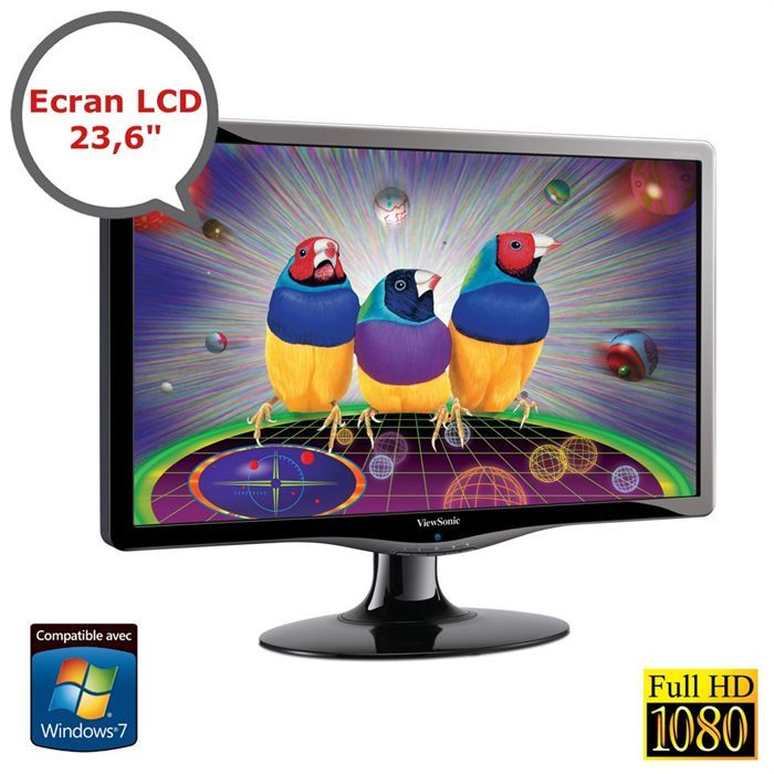 Ecran LCD 23.6   16/9   Rapport de contraste 10001   Résolution