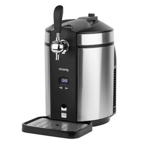 HKOENIG Tireuse à bière – Pour tous les fûts de 5L – Noir/Inox - BW1880 HKOENIG Tireuse à bière – Pour tous les fûts de 5L – Noir/Inox - BW1880