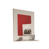 MIROIR SALLE DE BAIN GALET Miroir tablette blanc MIROIR SALLE DE BAIN GALET Miroir tablette blanc