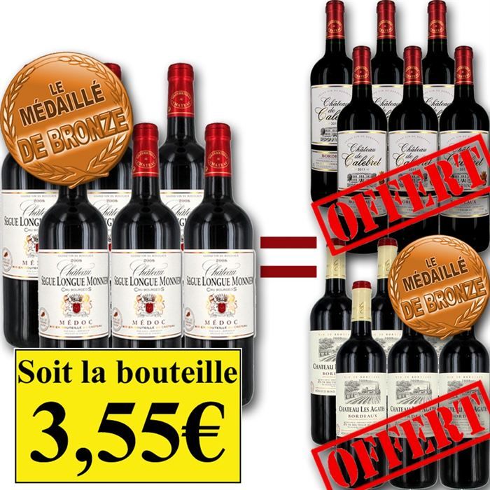Crus Bourgeois Achetés = 12 bouteilles OFFERTES   Achat / Vente VIN