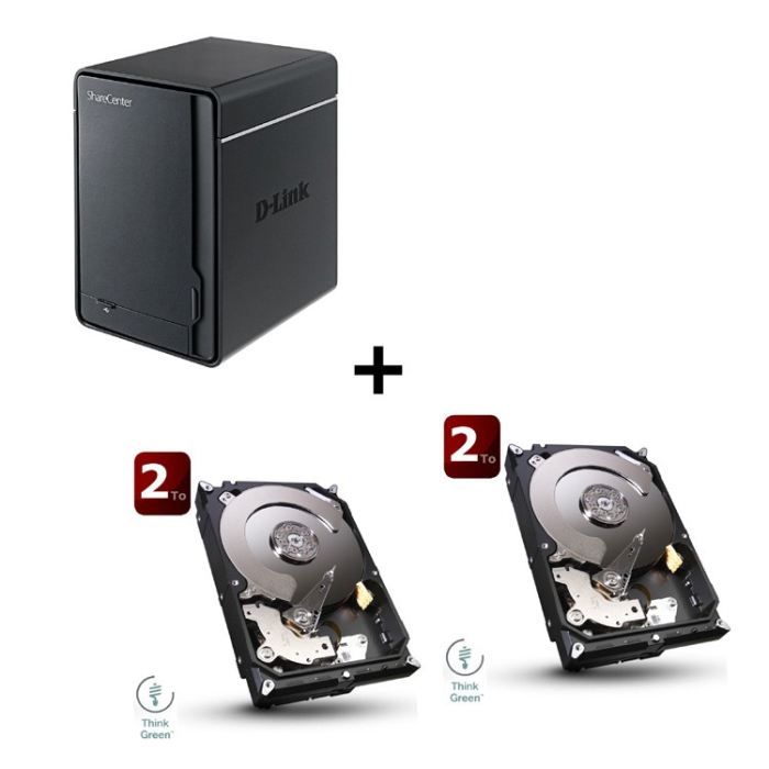 Bundle DNS 320 + 2 Seagate 2To 64Mo 3.5   Achat / Vente SERVEUR