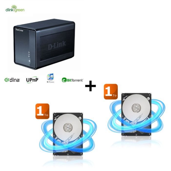 Bundle DNS 325 + 2 Seagate 1To 32Mo 3.5   Achat / Vente SERVEUR