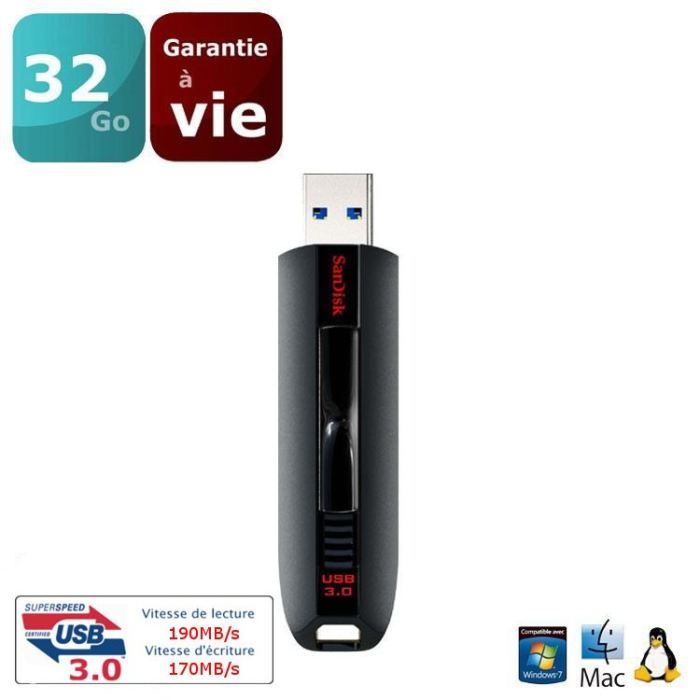 Clé USB 3.0 32Go   Transfert des photos, vidéos et autres fichiers