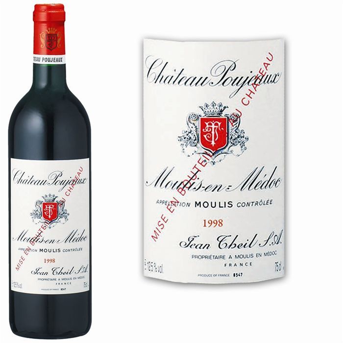 Château Poujeaux 1998   Achat / Vente VIN ROUGE Château Poujeaux