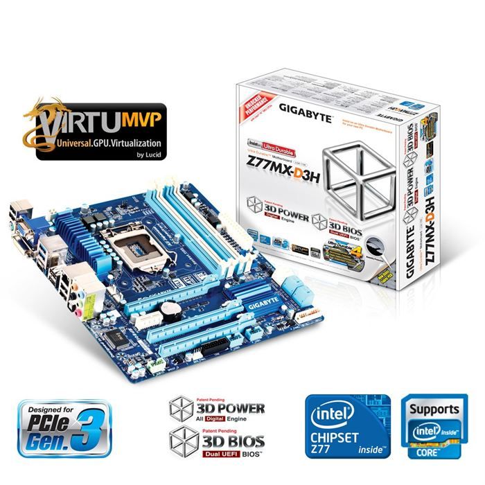 Gigabyte Z77MX D3H   Achat / Vente CARTE MERE Gigabyte Z77MX D3H