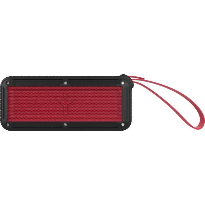RYGHT AIRBOX-M Enceinte nomade Bluetooth - Résistante à l'eau (IPX5) - Rouge